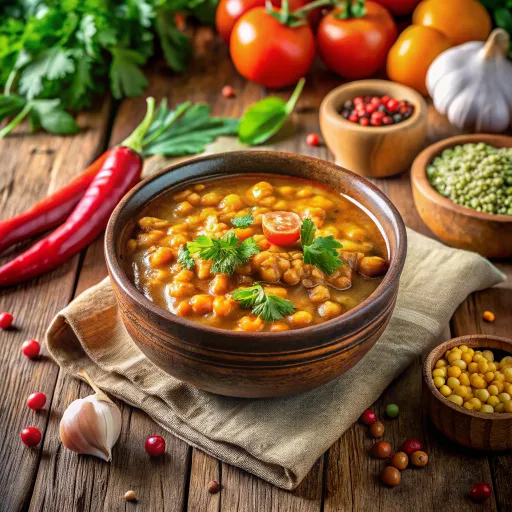 Tazón de Legumbres y Verduras al Curry